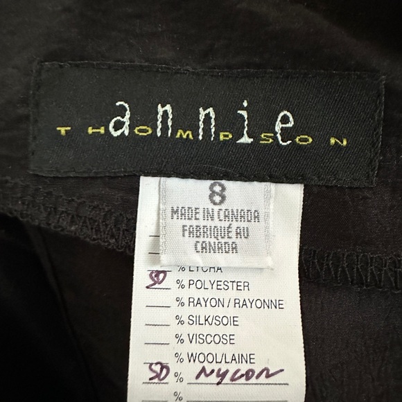 Annie Thompson Little Black Slip Dress, Size 8 - Picture 6 of 7